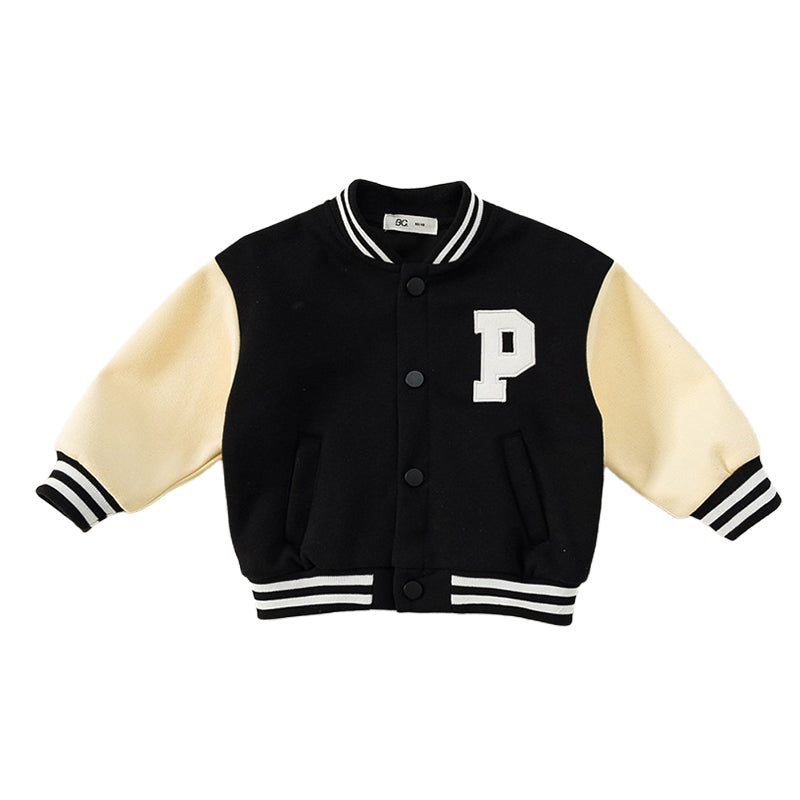 Baby Kid Unisex Letters Color-blocking Jackets Outwears Wholesale 220922329
