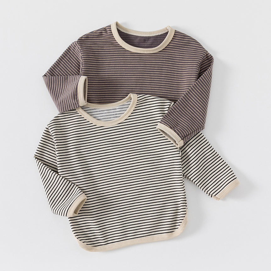 Baby Kid Unisex Striped Tops Wholesale 220922332