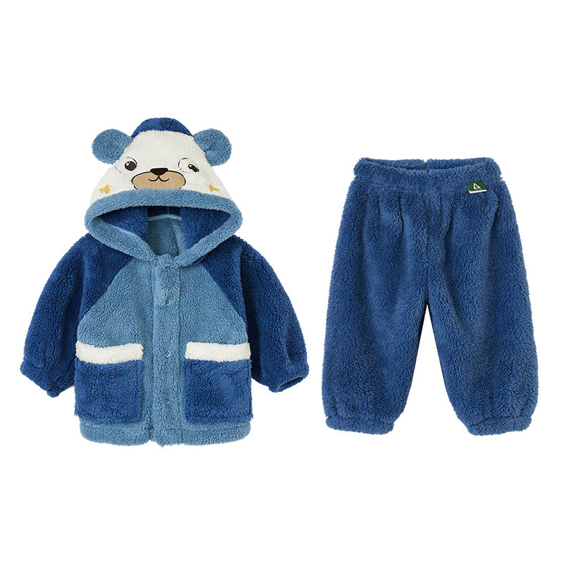 Baby Kid Unisex Color-blocking Cartoon Sleepwears Wholesale 220922354