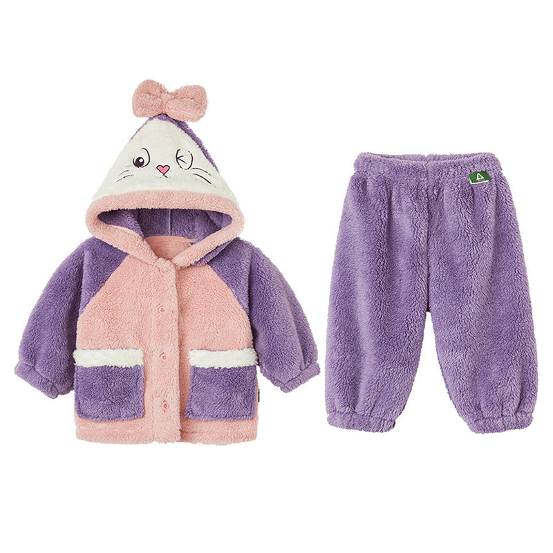 Baby Kid Unisex Color-blocking Cartoon Sleepwears Wholesale 220922354