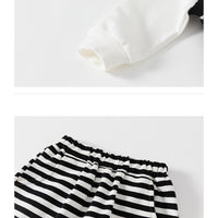 Load image into Gallery viewer, 3 Pieces Set Baby Kid Unisex Animals Vests Waistcoats Hoodies Swearshirts And Striped Pants Wholesale 220922395
