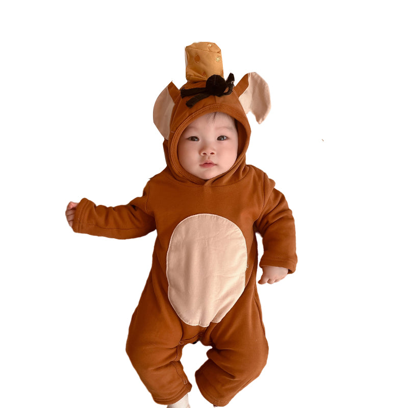 Baby Unisex Color-blocking Cartoon Jumpsuits Wholesale 220922472