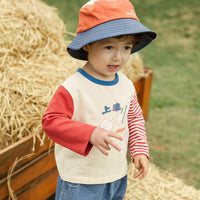 Load image into Gallery viewer, Baby Kid Boys Color-blocking Cartoon Print Tops Wholesale 22092257
