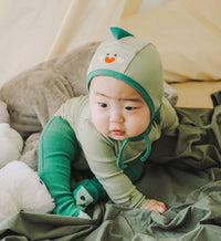 Load image into Gallery viewer, 3 Pieces Set Baby Unisex Dinosaur Animals Cartoon Print Rompers And Pants And Hats Wholesale 220922575
