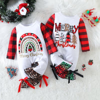 Load image into Gallery viewer, Baby Unisex Letters Cartoon Print Christmas Jumpsuits Wholesale 220922622
