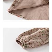 Load image into Gallery viewer, 2 Pieces Set Baby Kid Girls Flower Print Tops And Solid Color Jumpsuits Wholesale 220922648
