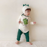 Load image into Gallery viewer, Baby Unisex Letters Dinosaur Cartoon Print Rompers Wholesale 220922677

