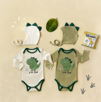 Load image into Gallery viewer, Baby Unisex Letters Dinosaur Cartoon Print Rompers Wholesale 220922677
