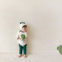 Load image into Gallery viewer, Baby Unisex Letters Dinosaur Cartoon Print Rompers Wholesale 220922677
