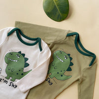 Load image into Gallery viewer, Baby Unisex Letters Dinosaur Cartoon Print Rompers Wholesale 220922677
