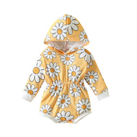 Load image into Gallery viewer, Baby Girls Flower Print Rompers Wholesale 220922701
