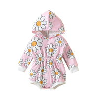 Load image into Gallery viewer, Baby Girls Flower Print Rompers Wholesale 220922701
