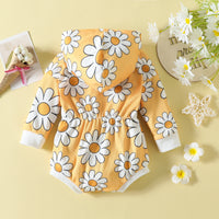 Load image into Gallery viewer, Baby Girls Flower Print Rompers Wholesale 220922701
