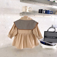 Load image into Gallery viewer, Baby Kid Girls Checked Coats Wholesale 22092293
