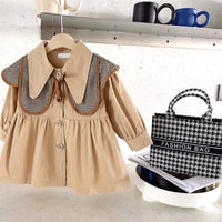 Load image into Gallery viewer, Baby Kid Girls Checked Coats Wholesale 22092293
