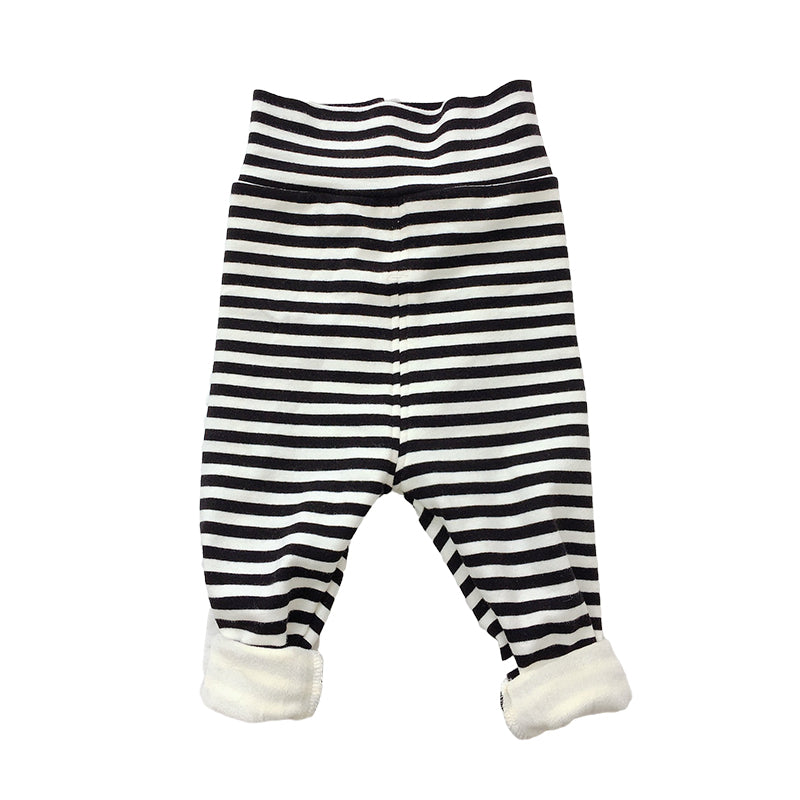 Baby Unisex Solid Color Striped Pants Wholesale 22092407