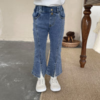 Load image into Gallery viewer, Baby Kid Girls Solid Color Jeans Wholesale 220924124
