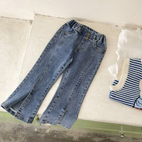 Load image into Gallery viewer, Baby Kid Girls Solid Color Jeans Wholesale 220924124
