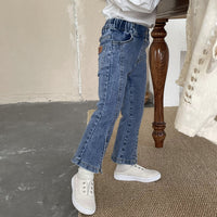 Load image into Gallery viewer, Baby Kid Girls Solid Color Jeans Wholesale 220924124

