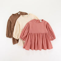 Load image into Gallery viewer, Baby Kid Girls Solid Color Dresses Wholesale 22092413
