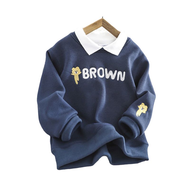 Kid Big Kid Boys Letters Hoodies Swearshirts Wholesale 22092427