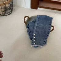Load image into Gallery viewer, Baby Kid Girls Solid Color Pants Jeans Wholesale 220924356
