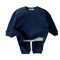 Load image into Gallery viewer, 2 Pieces Set Baby Kid Unisex Solid Color Tops And Knitwear Pants Wholesale 22092439
