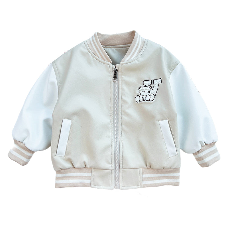 Baby Kid Unisex Solid Color Cartoon Jackets Outwears Wholesale 220924448