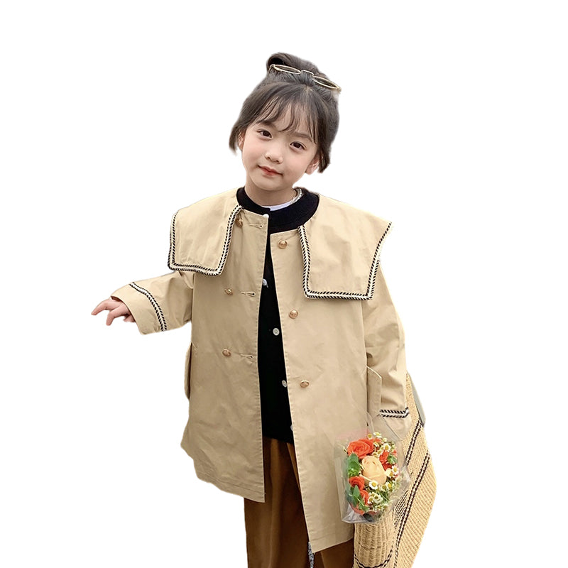Baby Kid Girls Solid Color Coats Wholesale 220924467