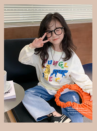 Load image into Gallery viewer, Baby Kid Girls Letters Cartoon Print Hoodies Swearshirts Wholesale 220924482
