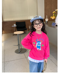 Load image into Gallery viewer, Baby Kid Girls Letters Cartoon Print Hoodies Swearshirts Wholesale 220924482
