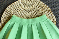 Load image into Gallery viewer, 2 Pieces Set Baby Kid Girls Letters Crochet Cardigan And Solid Color Skirts Wholesale 22092702
