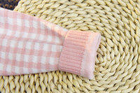 Load image into Gallery viewer, 2 Pieces Set Baby Kid Girls Houndstooth Cardigan And Skirts Wholesale 22092710
