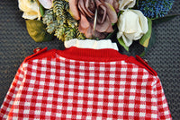 Load image into Gallery viewer, 2 Pieces Set Baby Kid Girls Houndstooth Cardigan And Skirts Wholesale 22092710
