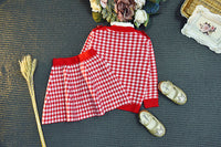 Load image into Gallery viewer, 2 Pieces Set Baby Kid Girls Houndstooth Cardigan And Skirts Wholesale 22092710
