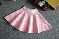 Load image into Gallery viewer, 2 Pieces Set Baby Kid Girls Houndstooth Cardigan And Skirts Wholesale 22092711
