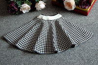 Load image into Gallery viewer, 2 Pieces Set Baby Kid Girls Houndstooth Cardigan And Skirts Wholesale 22092711
