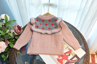 Load image into Gallery viewer, 2 Pieces Set Baby Kid Girls Valentine&#39;s Day Love heart Crochet Sweaters And Skirts Wholesale 220927200
