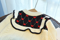 Load image into Gallery viewer, 2 Pieces Set Baby Kid Girls Valentine&#39;s Day Love heart Crochet Sweaters And Skirts Wholesale 220927200
