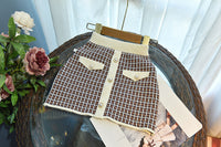 Load image into Gallery viewer, 2 Pieces Set Baby Kid Girls Color-blocking Checked Cardigan And Skirts Wholesale 220927225
