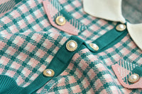 Load image into Gallery viewer, 2 Pieces Set Baby Kid Girls Checked Crochet Cardigan And Skirts Wholesale 220927242
