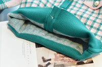 Load image into Gallery viewer, 2 Pieces Set Baby Kid Girls Checked Crochet Cardigan And Skirts Wholesale 220927242
