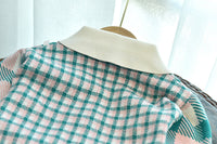 Load image into Gallery viewer, 2 Pieces Set Baby Kid Girls Checked Crochet Cardigan And Skirts Wholesale 220927242
