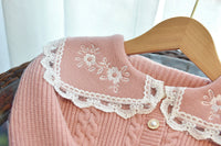 Load image into Gallery viewer, 2 Pieces Set Baby Kid Girls Lace Embroidered Cardigan And Solid Color Skirts Wholesale 220927243
