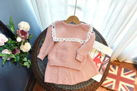 Load image into Gallery viewer, 2 Pieces Set Baby Kid Girls Lace Embroidered Cardigan And Solid Color Skirts Wholesale 220927243
