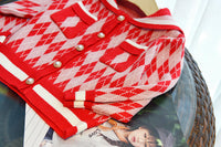 Load image into Gallery viewer, 2 Pieces Set Baby Kid Girls Checked Crochet Cardigan And Skirts Wholesale 220927245
