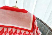 Load image into Gallery viewer, 2 Pieces Set Baby Kid Girls Checked Crochet Cardigan And Skirts Wholesale 220927245
