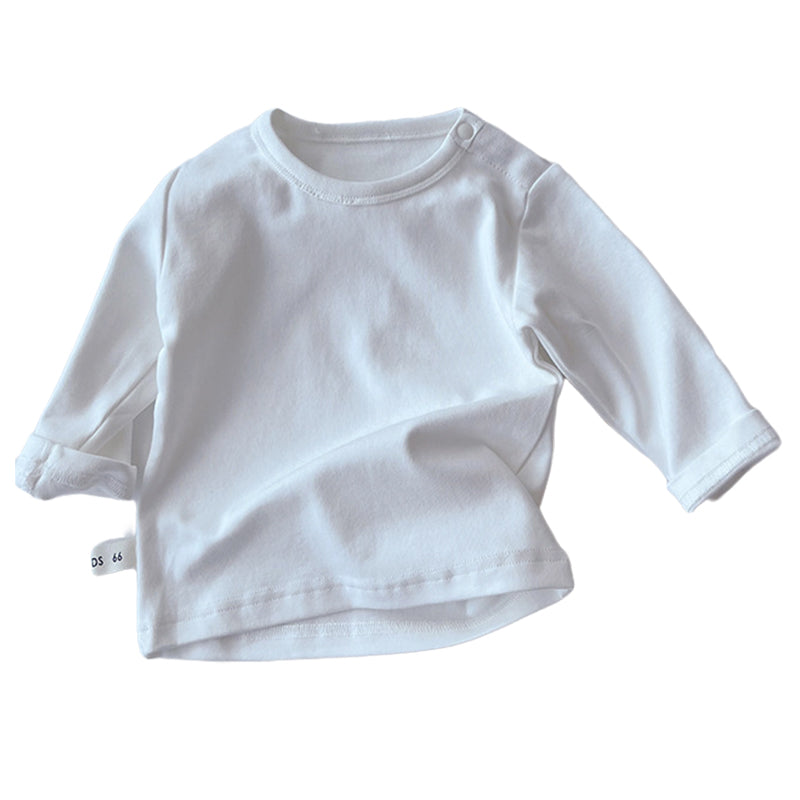 Baby Unisex Solid Color Tops Wholesale 220927258