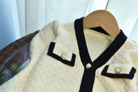 Load image into Gallery viewer, 2 Pieces Set Baby Kid Girls Color-blocking Jackets Outwears And Polka dots Skirts Wholesale 220927266
