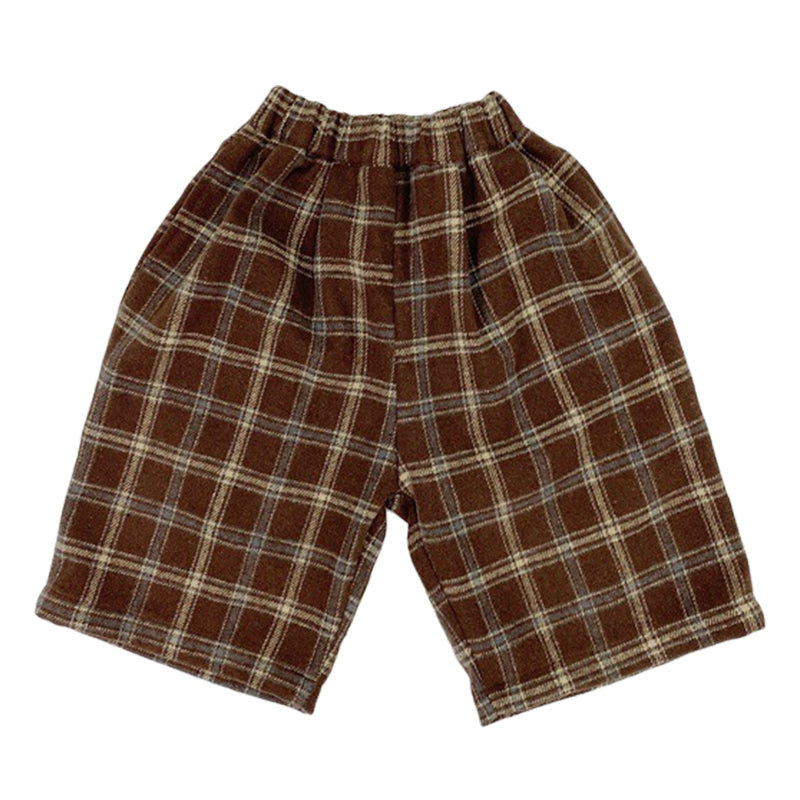 Baby Kid Unisex Checked Pants Wholesale 220927273